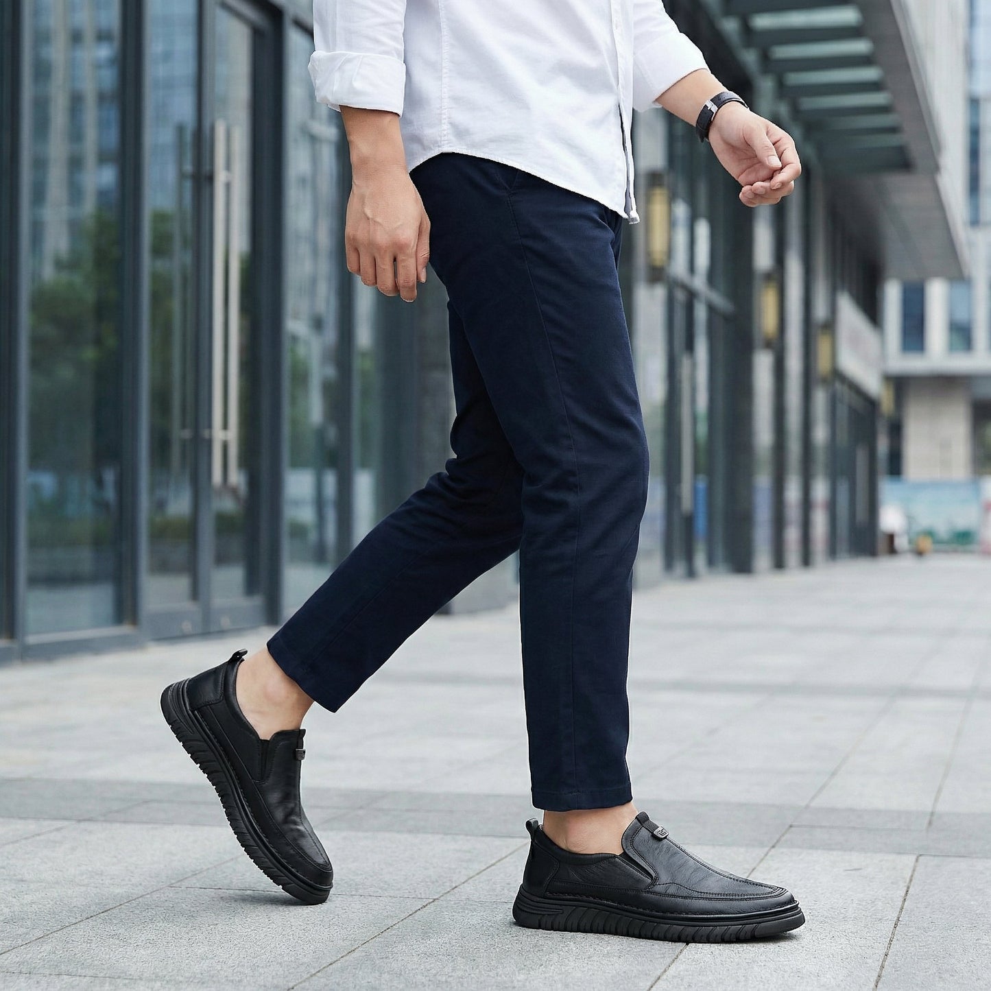 Men's Leather Slip-On Comfort Loafer