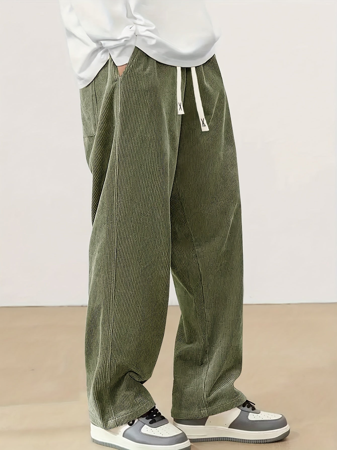 Ellis | Relaxed Corduroy Drawstring Pants