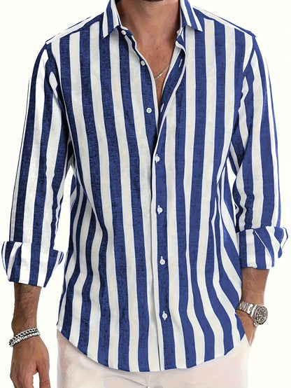 Brooks | Coastal Stripe Button-Up Shirt