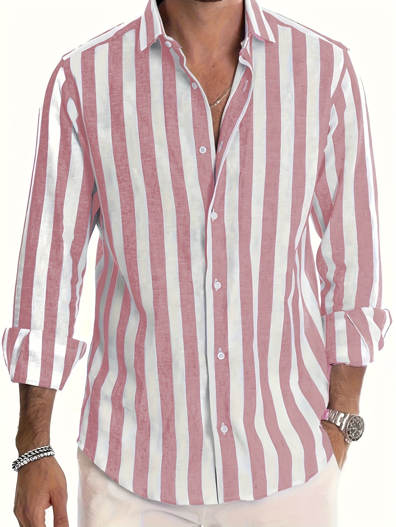 Brooks | Coastal Stripe Button-Up Shirt