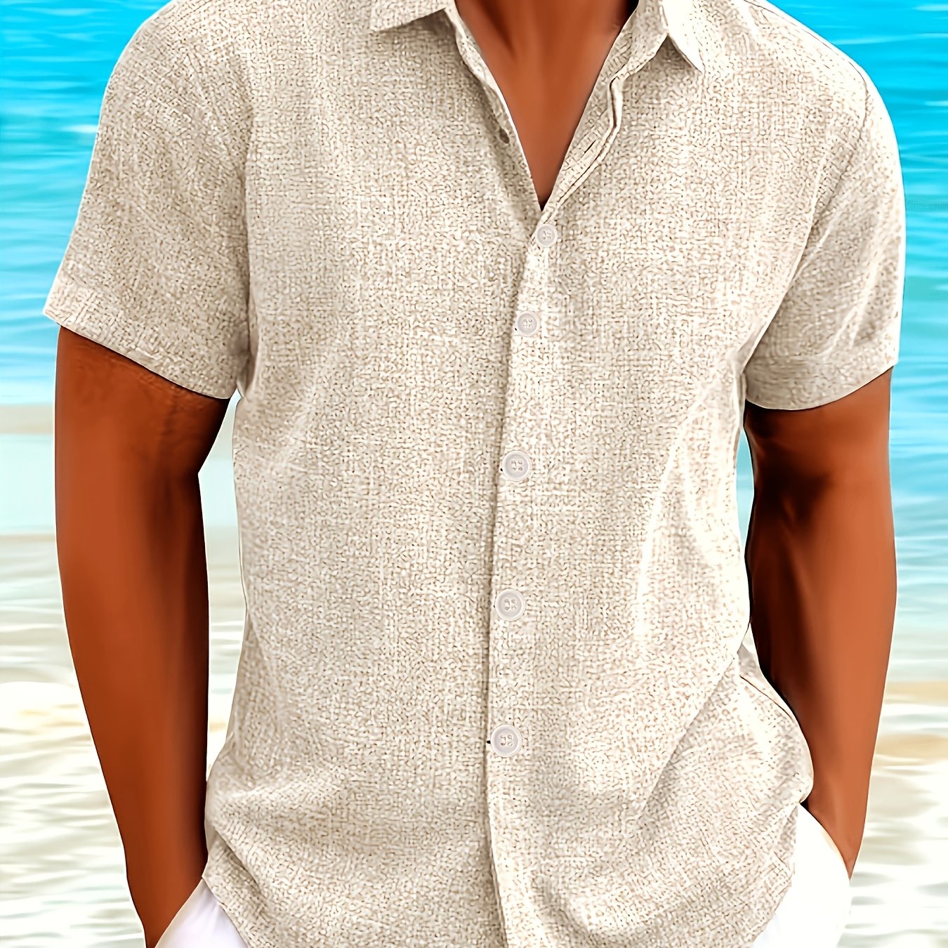 Julian | Textured Short-Sleeve Button-Up Shirt