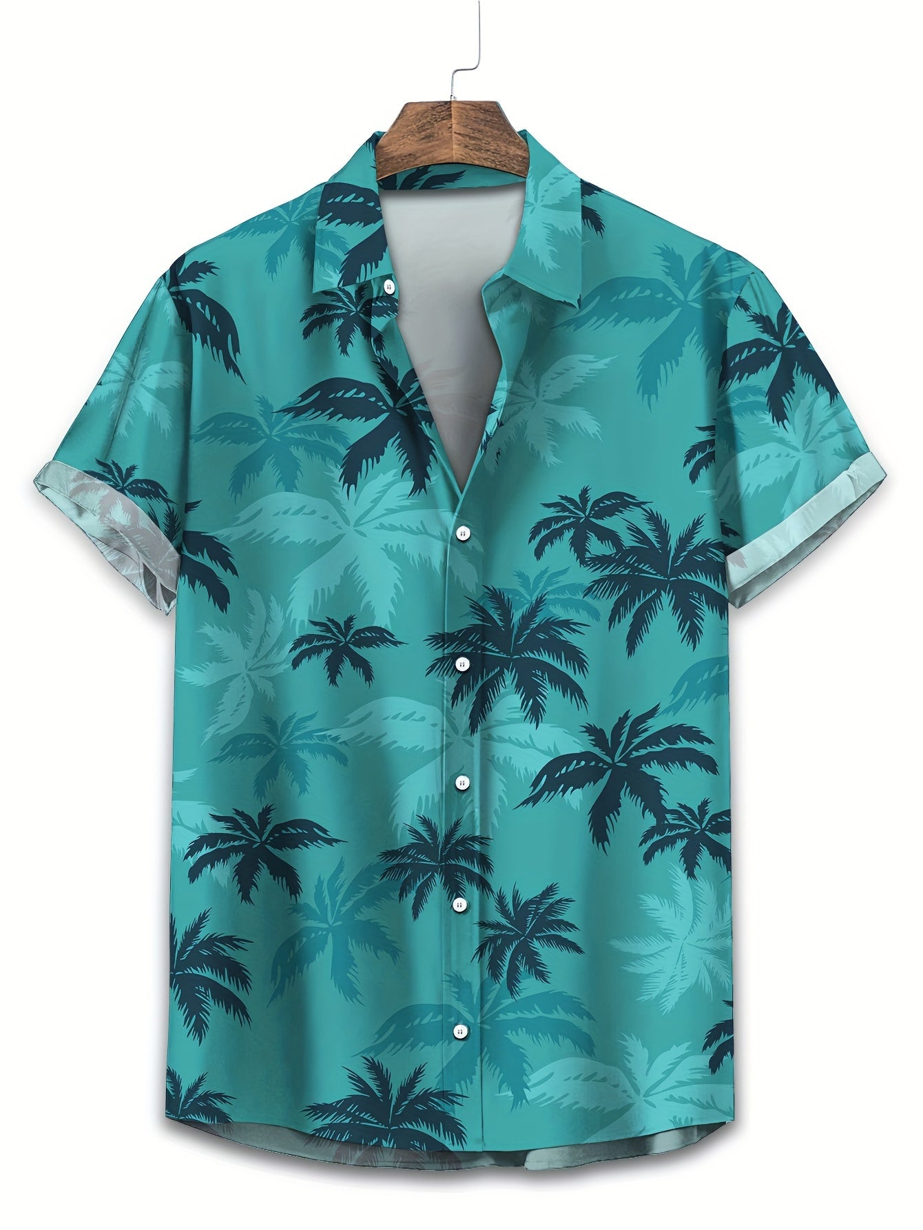 Ocean | Tropical Palm Button-Up Shirt