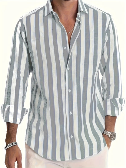 Brooks | Coastal Stripe Button-Up Shirt