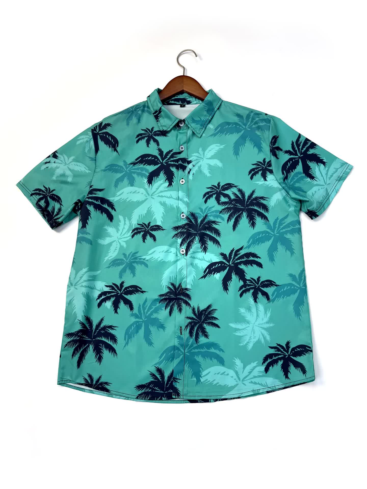 Ocean | Tropical Palm Button-Up Shirt