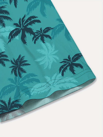 Ocean | Tropical Palm Button-Up Shirt