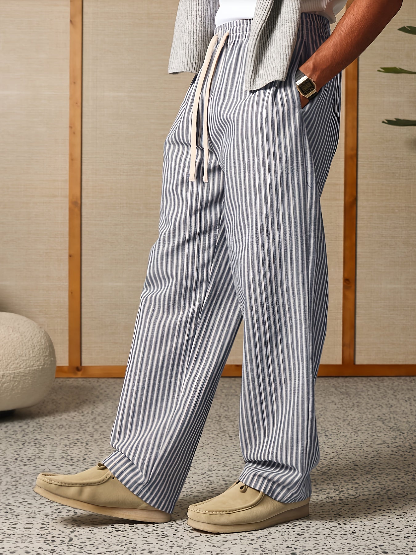 Calloway | Relaxed Striped Drawstring Trousers