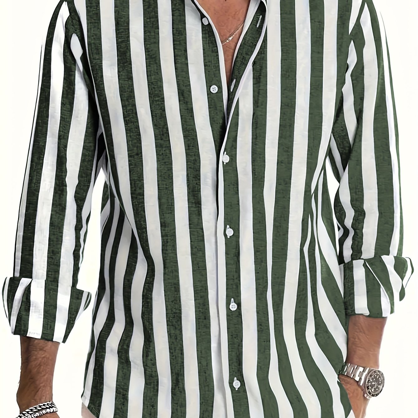 Brooks | Coastal Stripe Button-Up Shirt