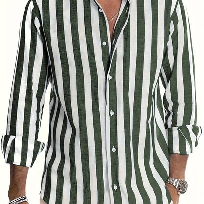 Brooks | Coastal Stripe Button-Up Shirt