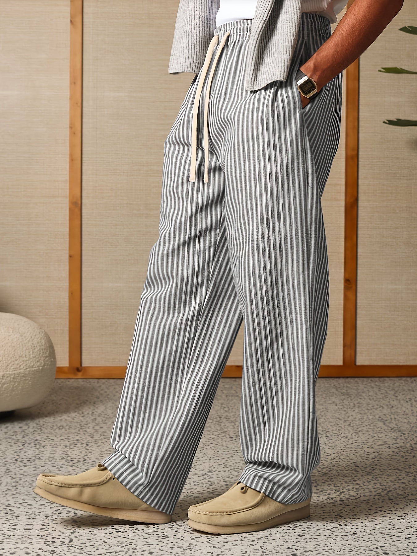Calloway | Relaxed Striped Drawstring Trousers